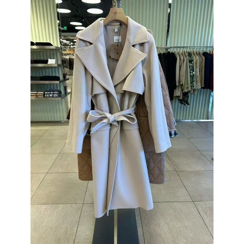Burberry Women’s Long Belted Cashmere blend long coat $2590 US10 - Picture 3 of 12